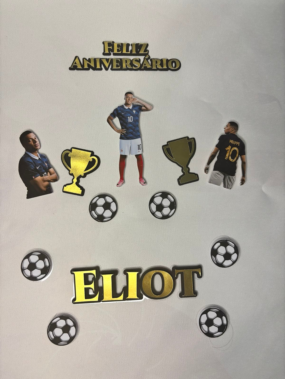 Personalized Soccer Cake Topper | Name and Age | Themed Birthday Decoration | Goalkeeper and Ball