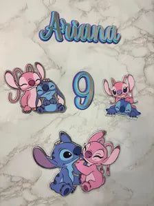 Personalized Hawaiian Alien Cake Topper with Name and Age | 5 Designs | Kids' Party