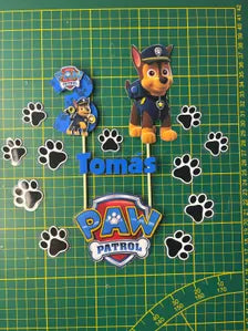 Personalized Paw Patrol Cake Topper | Name and Age | Cake Topper Designs | Children's Party