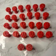 Alphabet Stamp Kit for Sweets | Confectionery and Modeling Tool | Personalize Brigadeiros, Biscuits, and Fondant