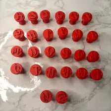 Alphabet Stamp Kit for Sweets | Confectionery and Modeling Tool | Personalize Brigadeiros, Biscuits, and Fondant