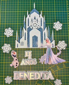 Ice Princess Cake Topper | Ice Castle Birthday Cake Topper | Personalized Party Decoration